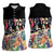 African Stand Firm Justice Now Women Sleeveless Polo Shirt