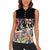 African Stand Firm Justice Now Women Sleeveless Polo Shirt
