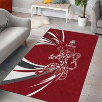 Latvia Area Rug Latvian Lion Traditional Pattern