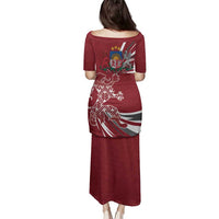 Latvia Family Matching Puletasi and Hawaiian Shirt Latvian Lion Traditional Pattern