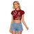 Latvia Raglan Cropped T Shirt Latvian Lion Traditional Pattern