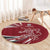 Latvia Round Carpet Latvian Lion Traditional Pattern