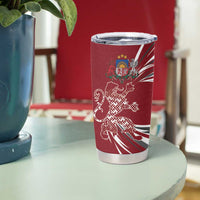 Latvia Tumbler Cup Latvian Lion Traditional Pattern