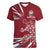 Latvia Women V-Neck T-Shirt Latvian Lion Traditional Pattern
