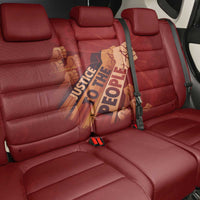 Justice To The People Back Car Seat Cover African Raised Fist