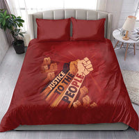 Justice To The People Bedding Set African Raised Fist
