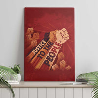 Justice To The People Canvas Wall Art African Raised Fist