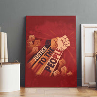 Justice To The People Canvas Wall Art African Raised Fist