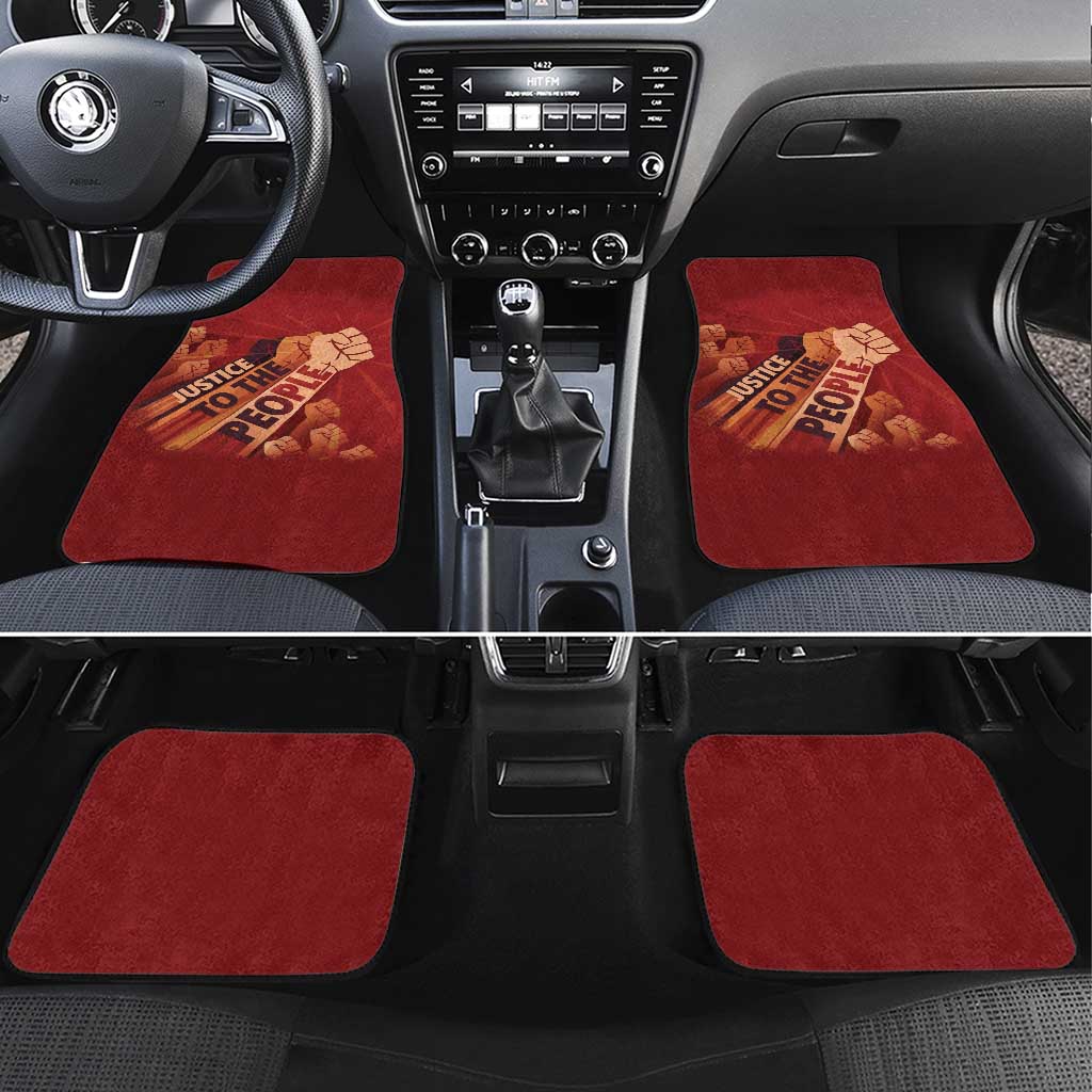 Justice To The People Car Mats African Raised Fist