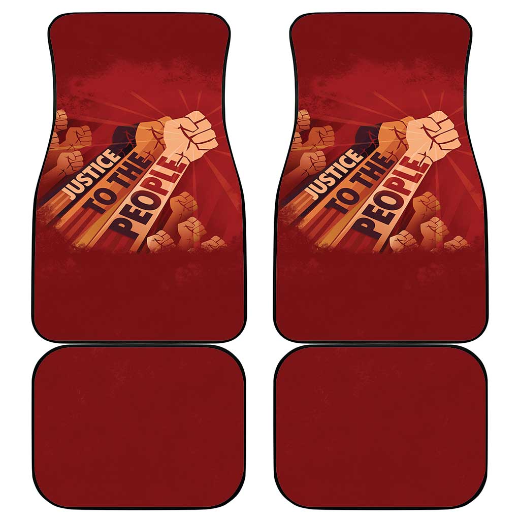 Justice To The People Car Mats African Raised Fist