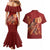Justice To The People Couples Matching Mermaid Dress and Hawaiian Shirt African Raised Fist