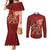 Justice To The People Couples Matching Mermaid Dress and Long Sleeve Button Shirt African Raised Fist