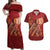 Justice To The People Couples Matching Off Shoulder Maxi Dress and Hawaiian Shirt African Raised Fist