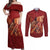 Justice To The People Couples Matching Off Shoulder Maxi Dress and Long Sleeve Button Shirt African Raised Fist