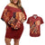 Justice To The People Couples Matching Off Shoulder Short Dress and Hawaiian Shirt African Raised Fist