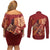 Justice To The People Couples Matching Off Shoulder Short Dress and Long Sleeve Button Shirt African Raised Fist