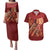 Justice To The People Couples Matching Puletasi and Hawaiian Shirt African Raised Fist