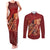 Justice To The People Couples Matching Tank Maxi Dress and Long Sleeve Button Shirt African Raised Fist