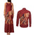 Justice To The People Couples Matching Tank Maxi Dress and Long Sleeve Button Shirt African Raised Fist
