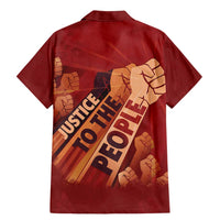 Justice To The People Family Matching Mermaid Dress and Hawaiian Shirt African Raised Fist