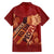 Justice To The People Family Matching Off The Shoulder Long Sleeve Dress and Hawaiian Shirt African Raised Fist