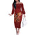 Justice To The People Family Matching Off The Shoulder Long Sleeve Dress and Hawaiian Shirt African Raised Fist