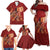 Justice To The People Family Matching Off Shoulder Maxi Dress and Hawaiian Shirt African Raised Fist