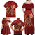 Justice To The People Family Matching Off Shoulder Maxi Dress and Hawaiian Shirt African Raised Fist