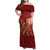 Justice To The People Family Matching Off Shoulder Maxi Dress and Hawaiian Shirt African Raised Fist