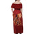 Justice To The People Family Matching Off Shoulder Maxi Dress and Hawaiian Shirt African Raised Fist