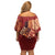 Justice To The People Family Matching Off Shoulder Short Dress and Hawaiian Shirt African Raised Fist