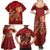 Justice To The People Family Matching Summer Maxi Dress and Hawaiian Shirt African Raised Fist