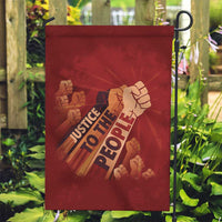 Justice To The People Garden Flag African Raised Fist