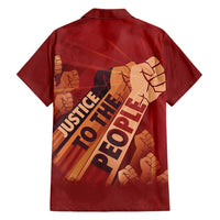 Justice To The People Hawaiian Shirt African Raised Fist