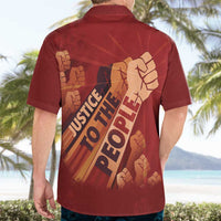 Justice To The People Hawaiian Shirt African Raised Fist