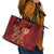 Justice To The People Leather Tote Bag African Raised Fist