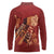 Justice To The People Long Sleeve Polo Shirt African Raised Fist
