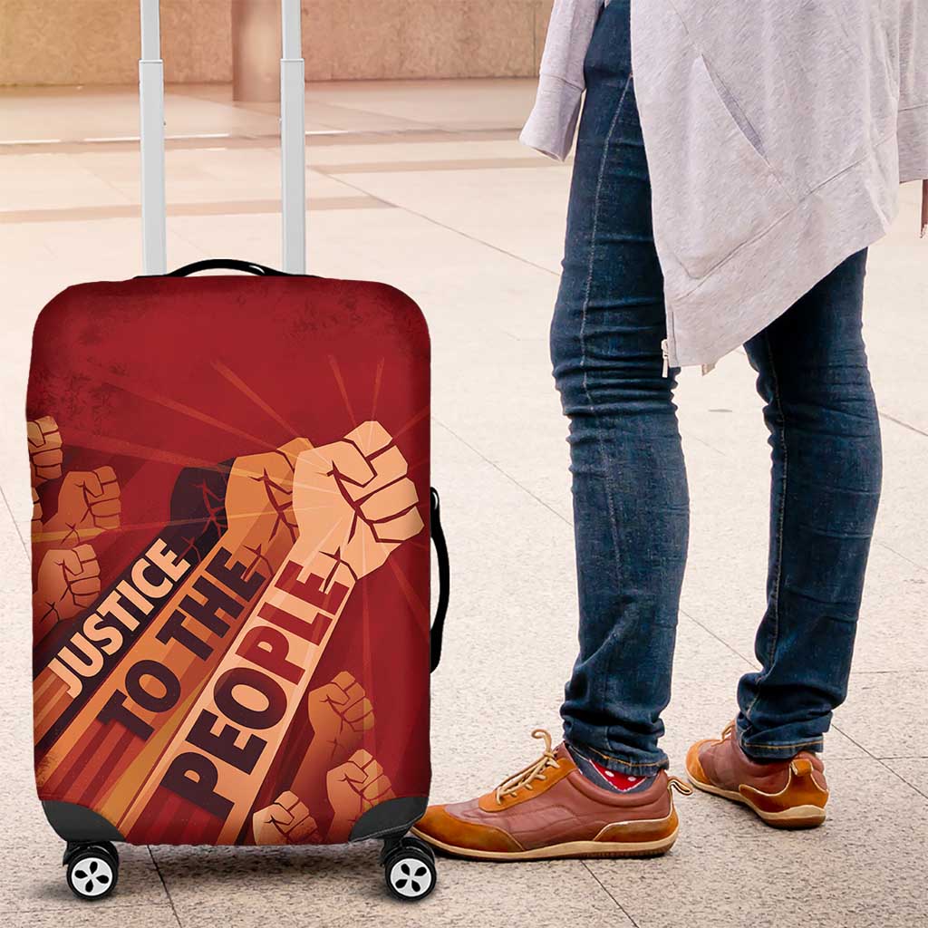 Justice To The People Luggage Cover African Raised Fist