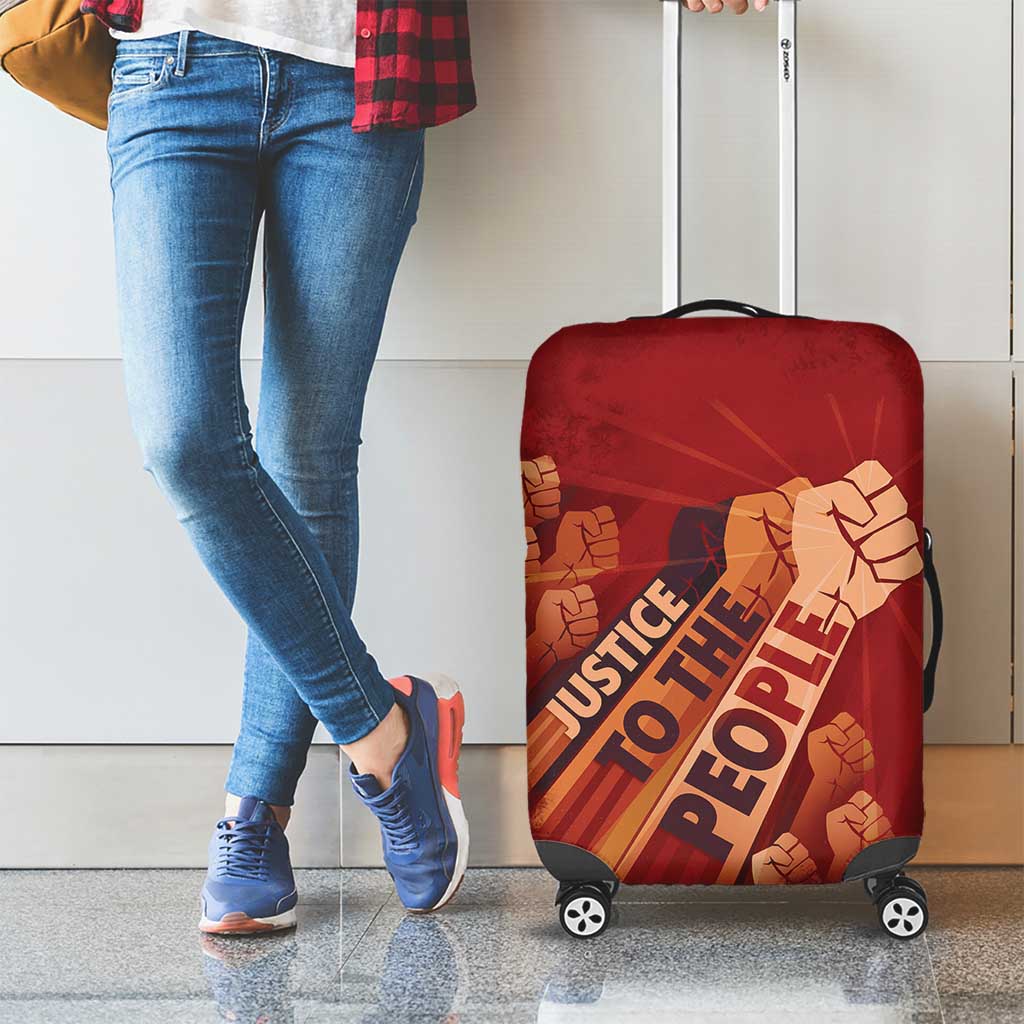 Justice To The People Luggage Cover African Raised Fist