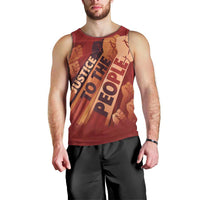 Justice To The People Men Tank Top African Raised Fist