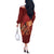 Justice To The People Off The Shoulder Long Sleeve Dress African Raised Fist