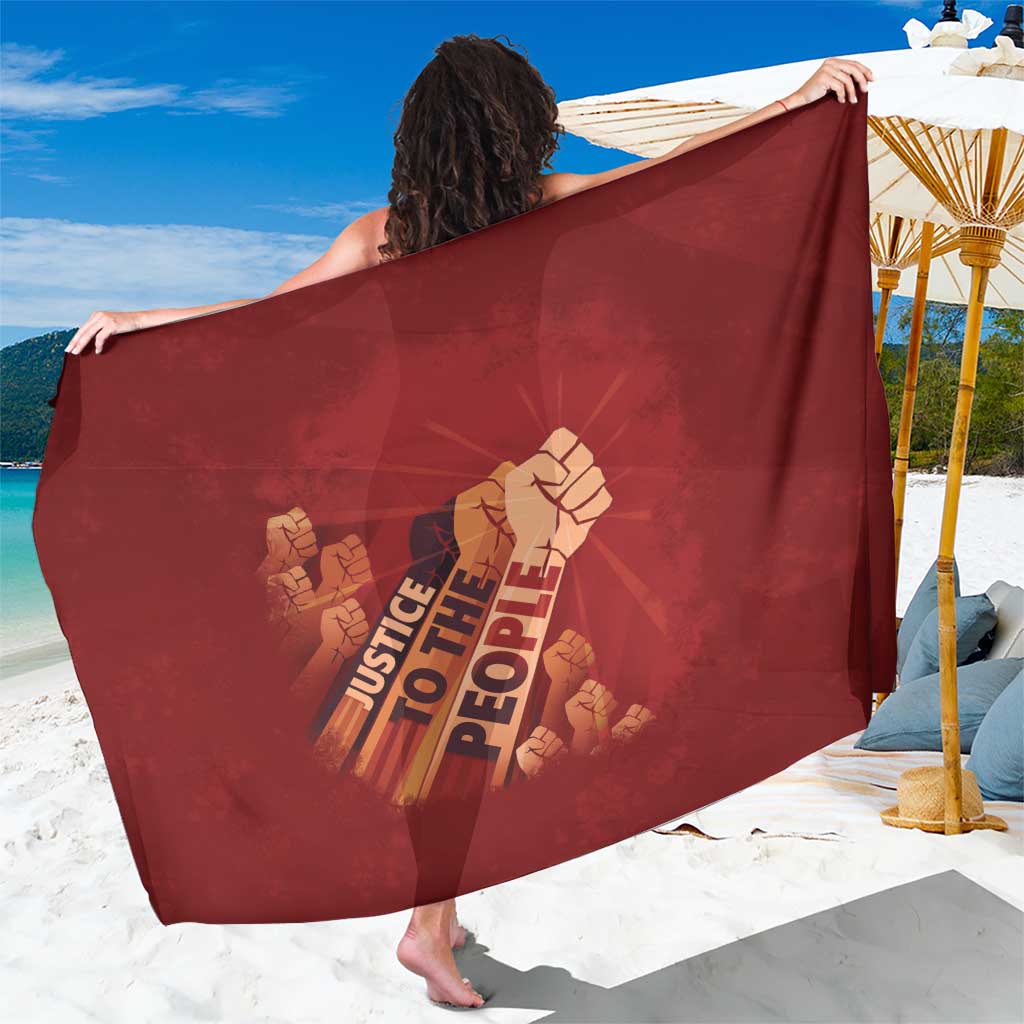Justice To The People Sarong African Raised Fist