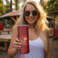 Justice To The People Skinny Tumbler African Raised Fist