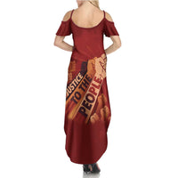 Justice To The People Summer Maxi Dress African Raised Fist