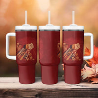 Justice To The People Tumbler With Handle African Raised Fist