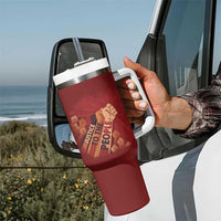 Justice To The People Tumbler With Handle African Raised Fist