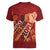Justice To The People Women V-Neck T-Shirt African Raised Fist