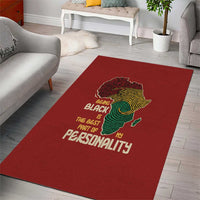 Being Black Is The Best Part Of My Personality Area Rug African Map Fingerprint