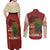 Being Black Is The Best Part Of My Personality Couples Matching Off Shoulder Maxi Dress and Long Sleeve Button Shirt African Map Fingerprint