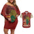 Being Black Is The Best Part Of My Personality Couples Matching Off Shoulder Short Dress and Hawaiian Shirt African Map Fingerprint
